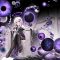 Anime Girl With Purple Bubbles Live Wallpaper