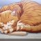 Sleepy Ginger Cat Live Wallpaper