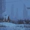 Winter Houses Sci-Fi Towers Live Wallpaper