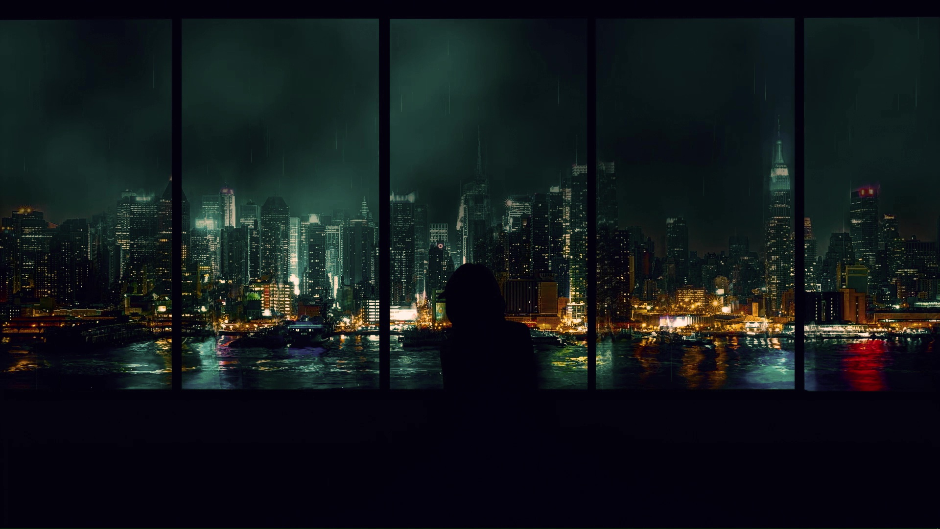 Live Wallpaper Rainy Night City for Desktop  Mac, Laptop with different re...