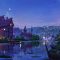 Animated Fantasy Village At Night Live Wallpaper