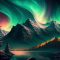 Aurora Over The Mountain And Lake Live Wallpaper