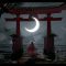 Samurai Under Moonlight Live Wallpaper
