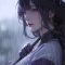 Raiden Shogun – Anime Girl In The Rain Live Wallpaper