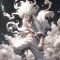 One Piece Gear 5 Monkey D. Luffy In White Cloud Live Wallpaper