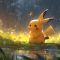 Pokemon Pikachu In The Rain Live Wallpaper